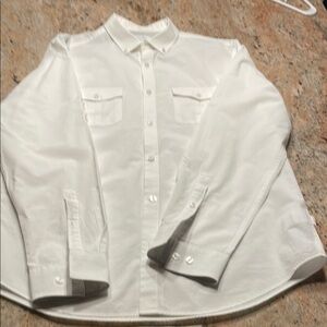 Calvin Klein white casual button down